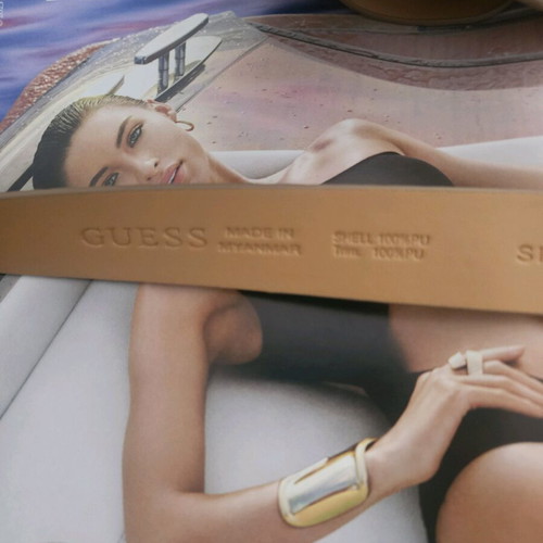 Ζώνη Guess και βραχιόλι, η ζώνη καινούρια, μπεζ