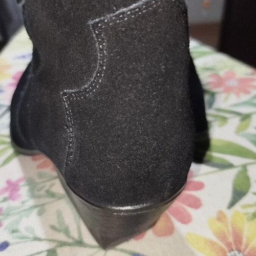Μπότες Ideal Shoes δερμάτινες μέγεθος 41 σαν καινούργιες, μαύρες