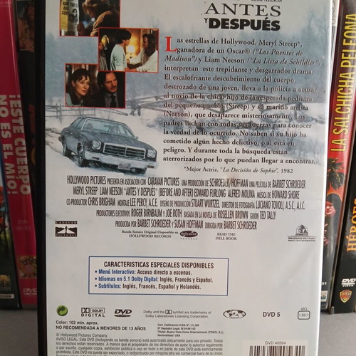 Antes y Después DVD movie