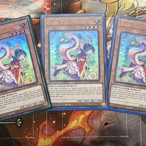 Yugioh Fairy Tail - Snow playset of 3 cards
