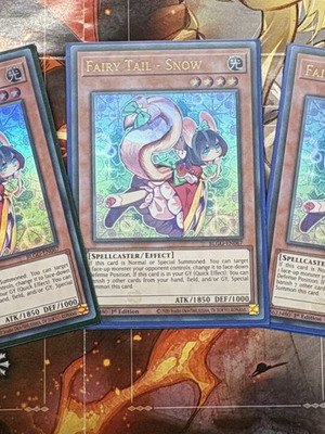 Yugioh Fairy Tail - Snow playset of 3 cards