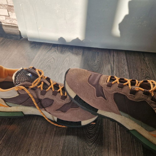 Blauer men's sports shoes like new, size 44, brown with orange and green accents