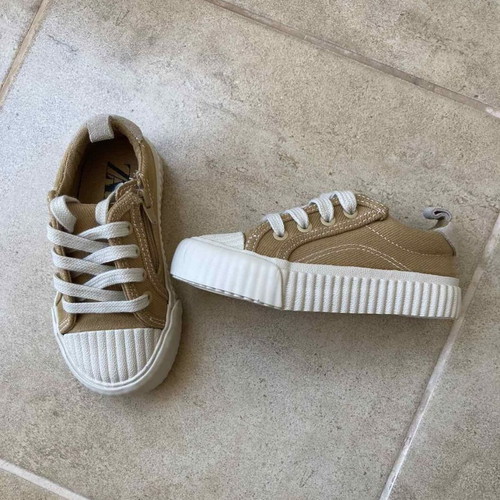 Zara kids sneakers size 23 new, cotton denim finish