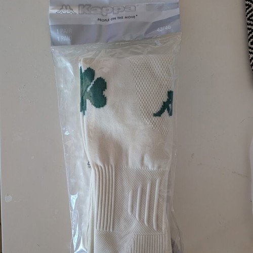 Kappa Panathinaikos Football Socks new, size 42-46, white with green