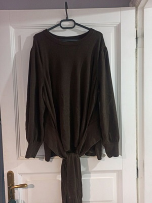 Ralph Lauren Womens 3X Brown Pullover with Belt and Bow Like New