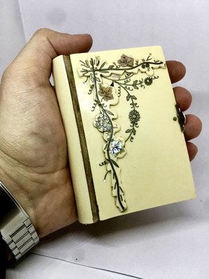 Προσευχητάρι μεταχειρισμένο vintage 1930, επενδεδυμένο με κόκκαλο και ασήμι 925