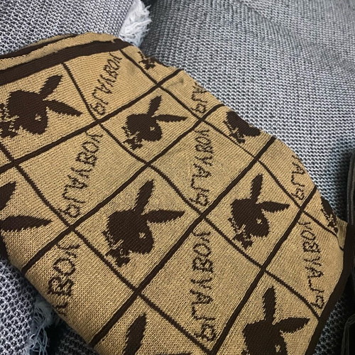 Playboy scarf new, brown and beige