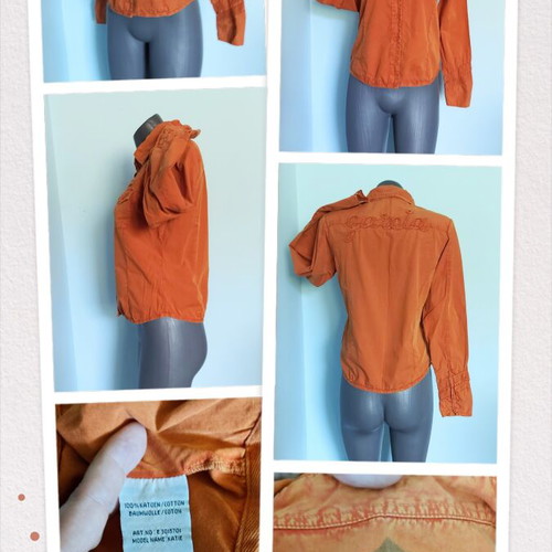 Garcia vintage πορτοκαλί πουκάμισο denim, M-L