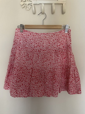 Toi&Moi Mini Floral Skirt like new, red, size M