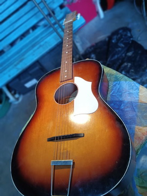 Egmond Holland acoustic guitar used, vintage with soft case and strap option