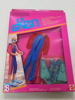 Vintage Barbie 1990 Mattel No 8604 Ken Active Wear Καινούργιο
