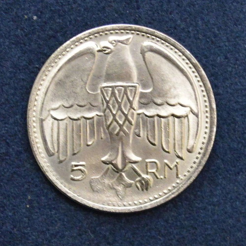 Silver medal 1935 honoring Adolf Hitler like new, 36.1mm diameter