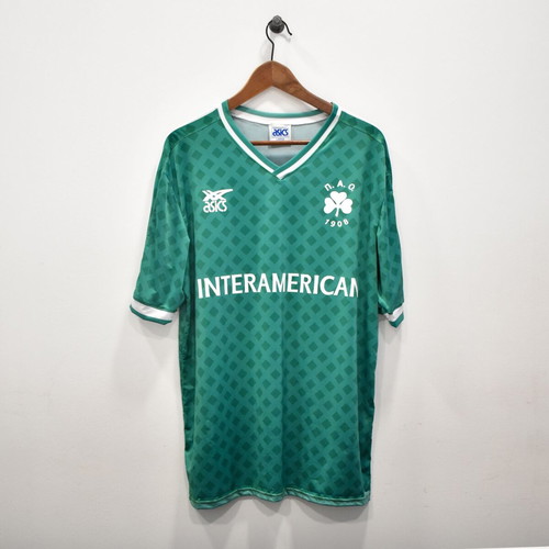 Panathinaikos football replica jersey 1987/88 home, size large, new