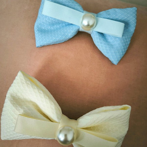 Large hair bows with clips new, set of 2 pieces