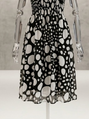 Anel mini dress with polka dots, like new, size L
