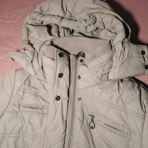 Attrattivo jacket like new, gray, size L, midi length
