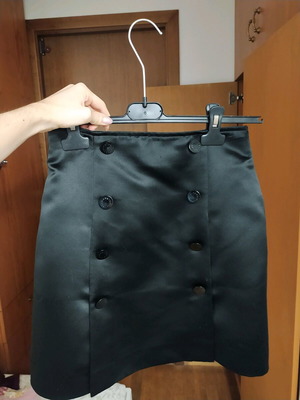 Rocco Barocco black mini skirt like new, Small
