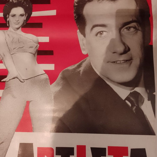 Original lithographic movie poster Η Αρτίστα 1966 used