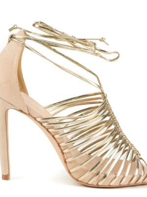 Migato sandals new, beige and gold, size 39