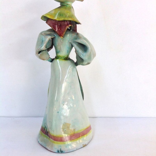 Ceramic Figurine Tirol Studio OOAK Mid-Century Handmade Sculpture