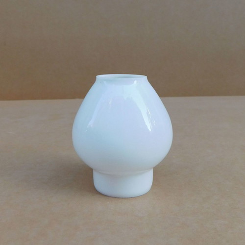 Vintage opaline glass shades, set of six for chandelier, spare parts