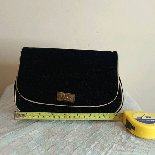 Dior Parfums Black Velvet Toiletry Bag Like New