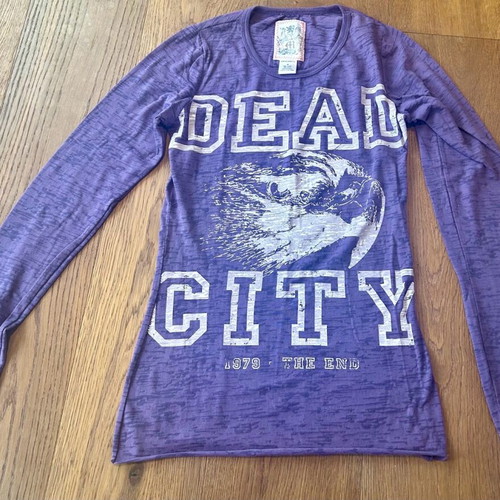 Vintage Morphine Generation women's blouse M like new, purple
