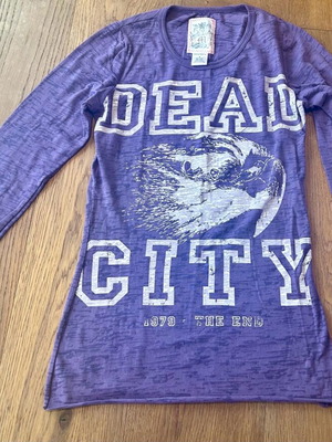 Vintage Morphine Generation women's blouse M like new, purple