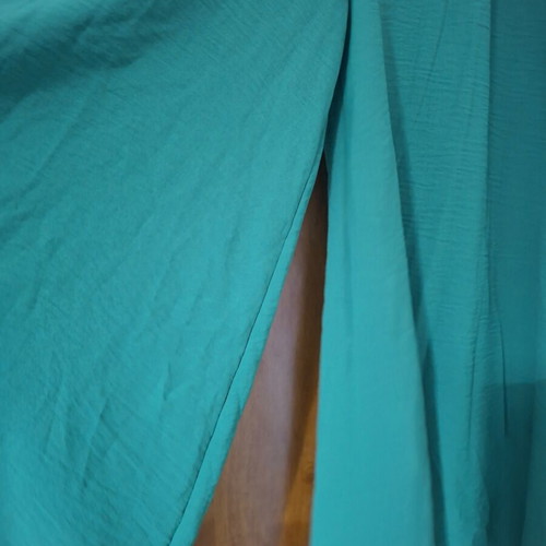 Women's zip culottes green one size new