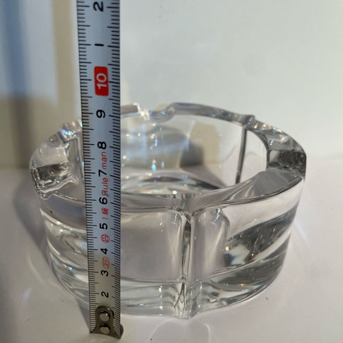 Luxury crystal ashtray like new, heavy and thick
