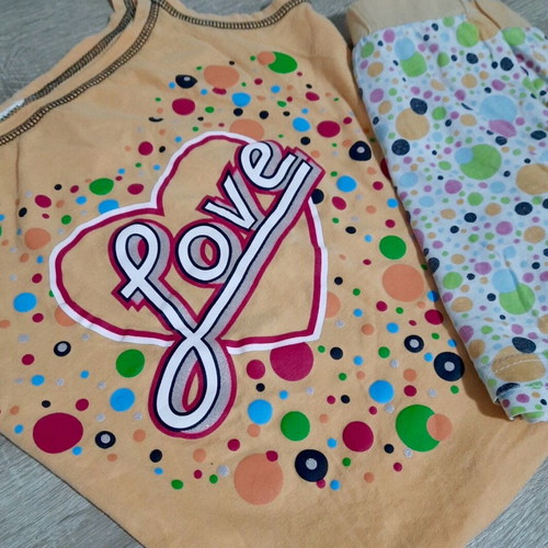 Oysho summer pajamas set like new, multicolor, size Small