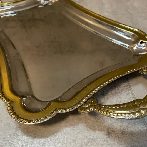 Vintage Twin Bird serving tray like new, metal