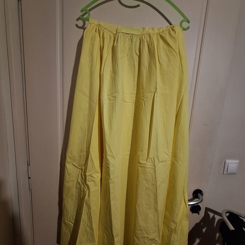 Kate London midi yellow backless dress with wide skirt new
