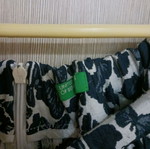 Benetton skirt like new, adjustable waist, sizes XXS-L, white and blue