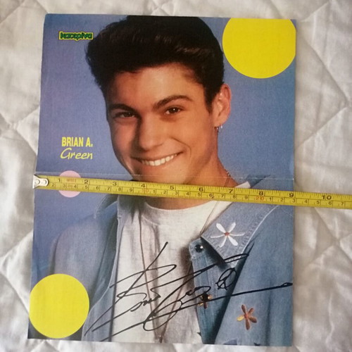 Poster from 1990s magazine with Brian Austin Green and Slash, like new