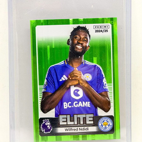 Panini Premier League 2025 Wilfred Ndidi Elite Green Parallel sticker new