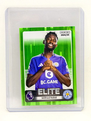 Panini Premier League 2025 Wilfred Ndidi Elite Green Parallel sticker new