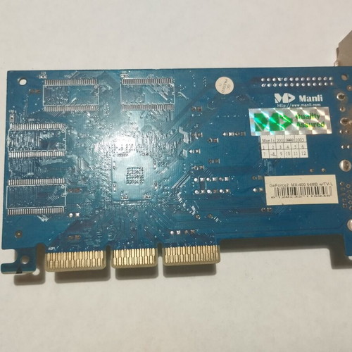 NVIDIA GeForce2 MX 400 64MB graphics card used, AGP 4x