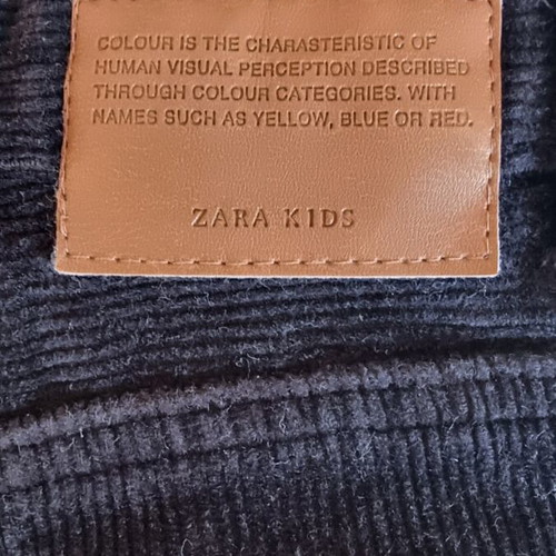 Zara Kids corduroy pants size 6, like new, black