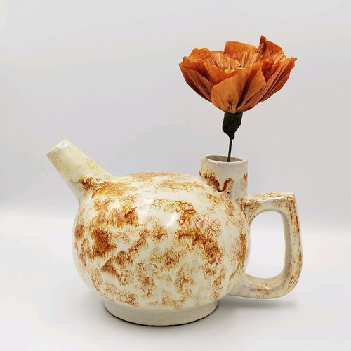 Ceramic jug vase used, handmade vintage