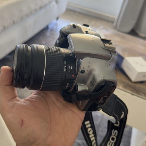 Canon EOS 300D camera with 28-80 lens and SD card used