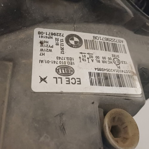 BMW 116 car headlights used, pair left right model 2013