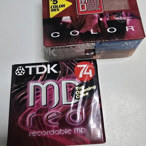 MiniDisc discs new, sealed, pack of 6 pieces