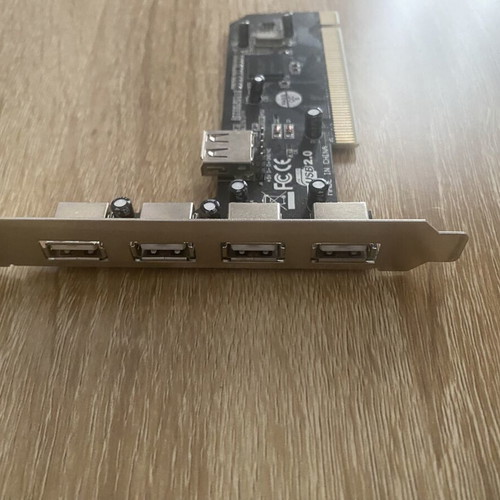 PCI USB 2.0 extension card used, 5 ports