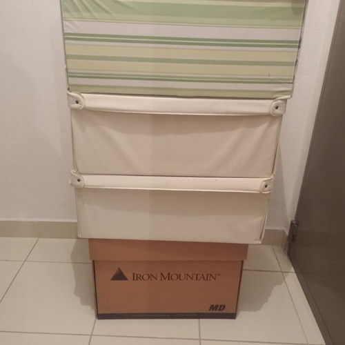 Storage boxes used, set of 4 pieces