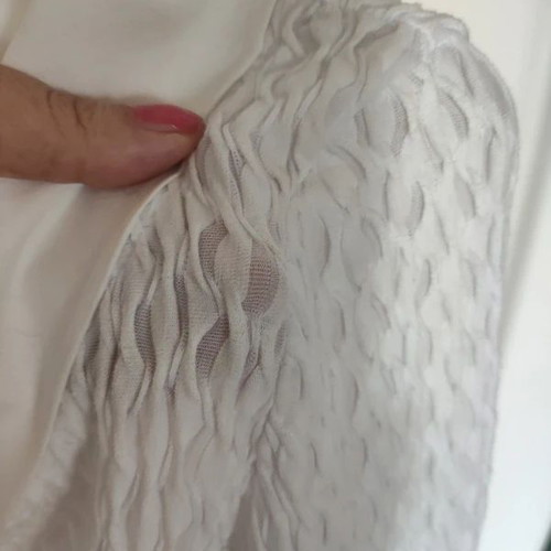 Naracamicie white elastic wrap blouse size S like new