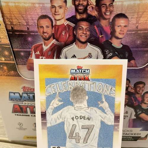 Match Attax Celebration Foden card like new