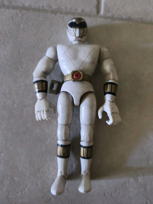 Power Ranger λευκός μεταχειρισμένος, φιγούρα από τη ταινία