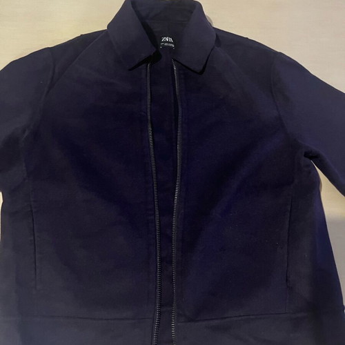 Zara men's outerwear like new, size M, blue and purple