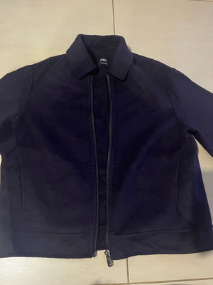 Zara men's outerwear like new, size M, blue and purple